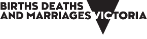 Births Deaths and Marriages Victoria - logo